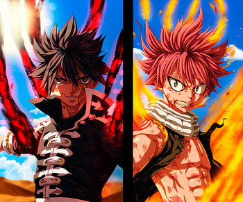 Fairy Tail, Anime, Natsu Dragneel, Zeref Dragneel HD wallpaper