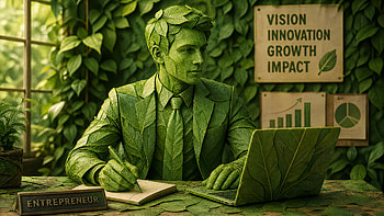 Green Visionary Entrepreneur — HD wallpaper