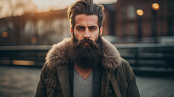 Bearded Man - Stylish Urban Background, man, beard HD wallpaper