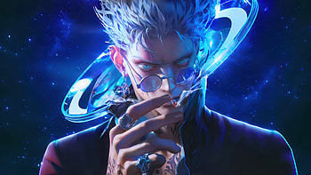 Gojo Satoru Jujutsu Kaisen, satoru-gojo, anime, artwork, digital-art, art, ai, deviantart HD wallpaper