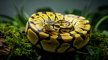 Ball Python Ultra – Stunning Snake Close-Up, Ball Python, snake, reptile, yellow HD wallpaper