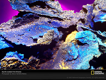 Azurite, arizona, rock, minerals HD wallpaper