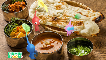 Pikmin Feast: Vibrant of Delicious Indian Cuisine and Playful Pikmin, Pikmin HD wallpaper