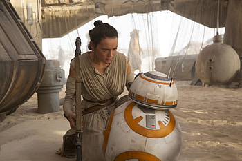 Daisy RildeyWith BB 8, bb-8, rey, daisy-ridley, star-wars, movies HD wallpaper
