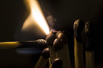 Fire, Macro, Flame, Sulfur, Matches HD wallpaper