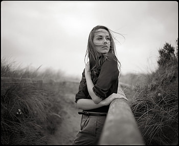 WOMAN, graphy, portrait, bw, beauty HD wallpaper