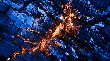 Coal burning, fire, surface, close up HD wallpaper