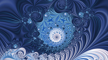 Fractal Art for your - Trippy, white, blue, psychedelic, trippy, Abstract, fractal, abstract blue HD wallpaper