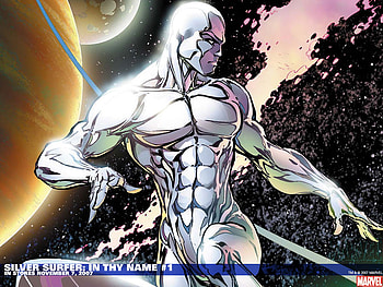 Silver Surfer, silver, comic, surfer, fantasy HD wallpaper