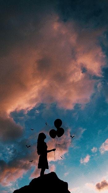 Girl Shadow, Girl, Shadow HD phone wallpaper