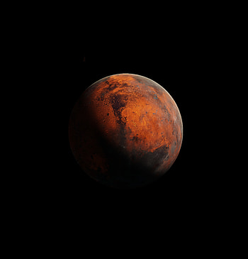 Planet, surface, red HD phone wallpaper
