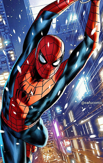 New suit Spider-Man, art, avengers HD phone wallpaper