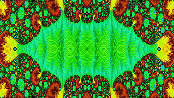 Trippy Psychedelic Fractal, trippy, psychedelic, aesthetic, green, Abstract, fractal, abstract green HD wallpaper