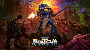 Warhammer 40K Boltgun Epic Battle, video game, Warhammer 40,000: Boltgun, Warhammer, Space Marine HD wallpaper