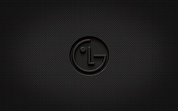 LG carbon logo, , grunge art, carbon background, creative, LG black logo, brands, LG logo, LG HD wallpaper