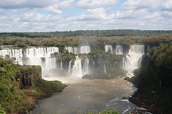 Iguazu Falls, Brazil vs Argentina, Travel comparison, South America HD wallpaper