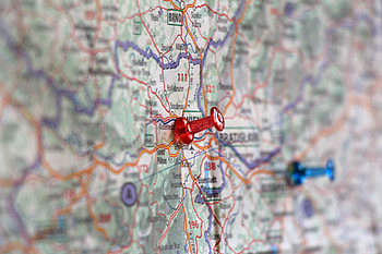 Miscellanea, Miscellaneous, Close-Up, Map, Route HD wallpaper
