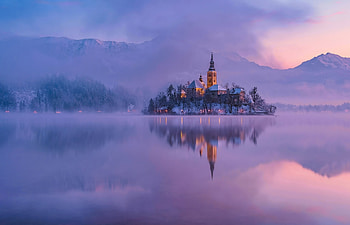 Lake Bled, mist, Lake, Nature, Bled, fog HD wallpaper