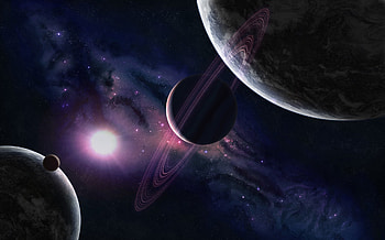 Space, purple, galaxy, universe HD wallpaper