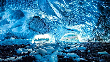 big four ice caves, cave, big, four, ice HD wallpaper