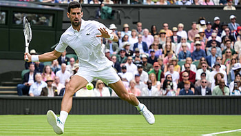 Wimbledon 2023 Action-Packed Tennis Match, Wimbledon 2023, Novak Djokovic, tennis, Sports HD wallpaper