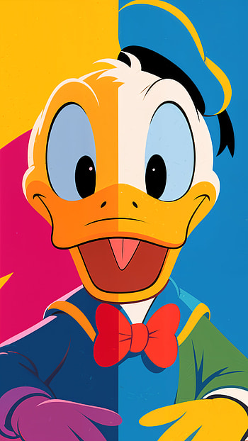 Donald Duck Pop — Colorful , cartoon HD phone wallpaper