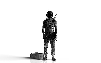 PUBG, bullet passes through body, art HD wallpaper
