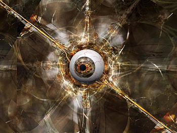 OrganixEye, round, brown, abstract, organix, eye HD wallpaper