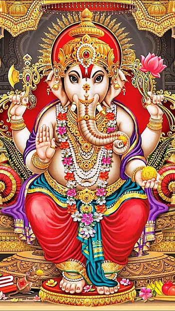 Ganpati Ka, Ganesh Ji, Painting HD phone wallpaper