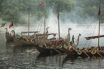 Vikings, boats, tv series, sailing, 2018 HD wallpaper