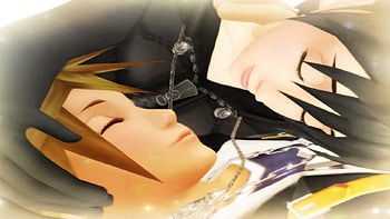 Sora&Xion, hearts, sora, xion, kingdom HD wallpaper