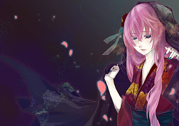 Megurine Luka, japanese clothes, awesome, festival, artistic, nice, digital, cg, aqua eyes, white, art, twintail, girl, singer, aqua, pink hair, anime girl, anime, pretty, megurine, virtual, blue, kimono, luka, black, song, cute, vocaloid, beauty, music, vocaloids, program, beautiful, diva, pink, red, cool, flowers, idol HD wallpaper
