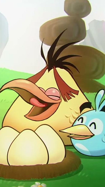 Angry Birds, Happy Birds HD phone wallpaper