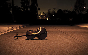 ... Violin on the street HD wallpaper