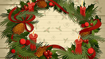 Decorative wreaths, Festive symbols, Ornamental beauty, Seasonal charm HD wallpaper