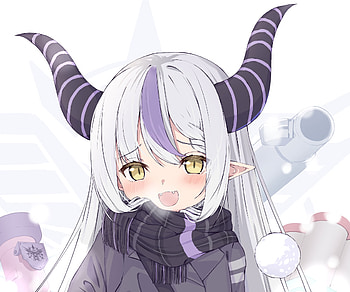 La+ Darknesss, hololive, La+ Darknesss (Virtual Youtuber), Anime, Virtual Youtuber HD wallpaper