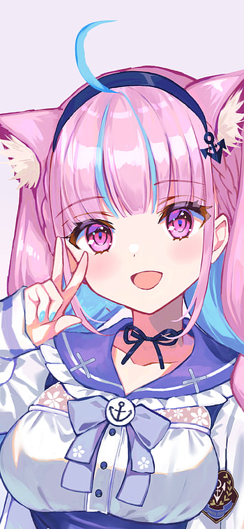 Minato Aqua, Anime, Virtual Youtuber HD phone wallpaper