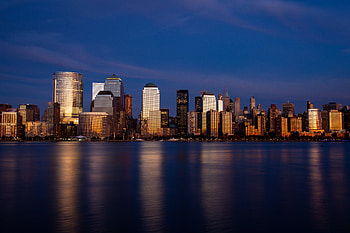 Cities, Sea, Architecture, City, Building, Reflection, Skyscrapers HD wallpaper