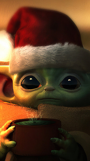 Baby Yoda Christmas, Merry Christmas Baby Yoda HD phone wallpaper