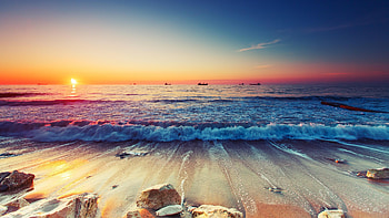 Waves, waves, nature HD wallpaper