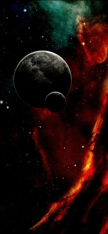 Planet, atmosphere, art HD phone wallpaper