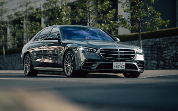Mercedes-Benz S 580, , highway, 2022 cars, V223, JP-spec, 2022 Mercedes-Benz S-class, german cars, Mercedes HD wallpaper