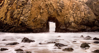 Nature, Rivers, Stones, Rock, Flow, Stream, Arch, Passage, Hole HD wallpaper