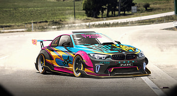 Bmw And The Drifting Saga, bmw, cars, concept-cars, artist, artwork, digital-art, artstation HD wallpaper
