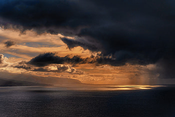 Clouds Over Ocean , clouds, ocean, nature HD wallpaper