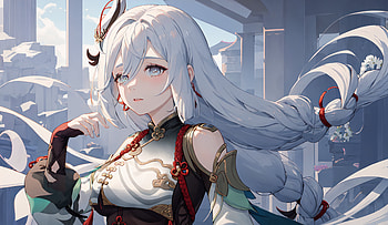 Shenhe, Shenhe (Genshin Impact), video game, Genshin Impact HD wallpaper