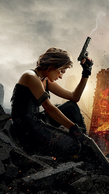 Milla Jovovich, Resident Evil: The Final Chapter, Guns, Best movies HD phone wallpaper