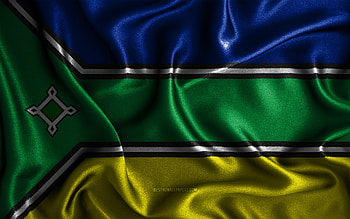Amapa flag, , silk wavy flags, brazilian states, Day of Amapa, fabric flags, Flag of Amapa, 3D art, Amapa, South America, States of Brazil, Amapa 3D flag, Brazil HD wallpaper