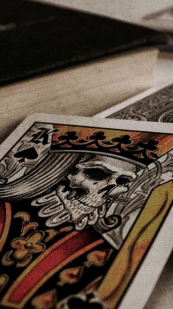 Ace King, Skeleton Face, card HD phone wallpaper