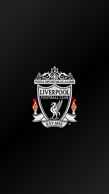 Liverpool, Black Background, logo HD phone wallpaper